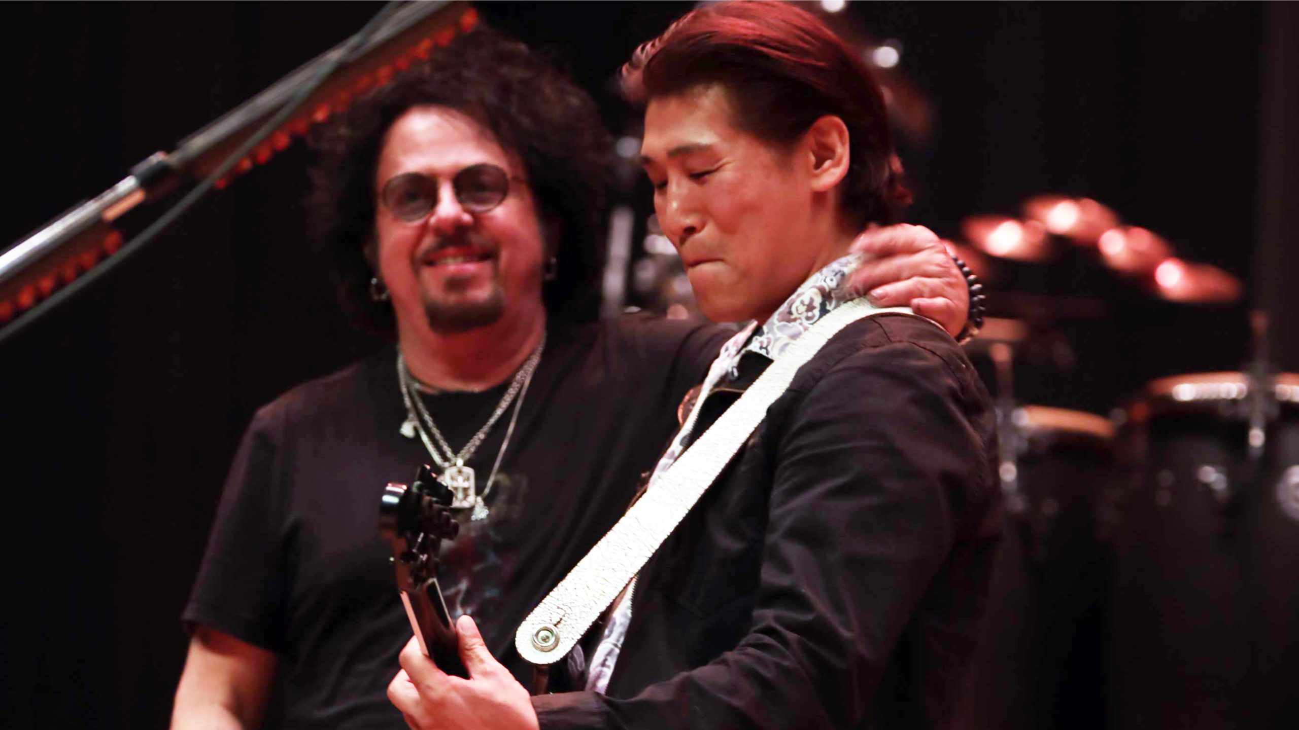 Steve Lukather (TOTO) with me -Jun Nakauchi